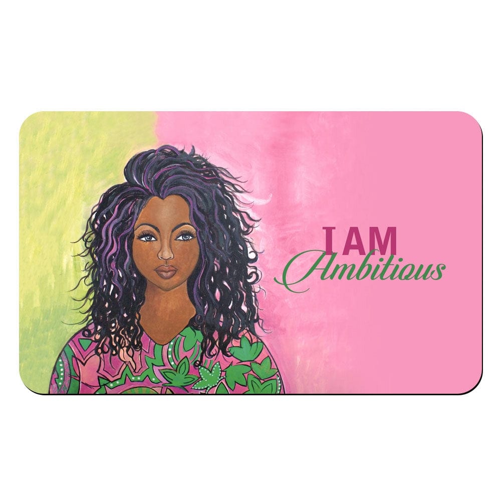 I Am Ambitious (AKA) by GBaby: African American Interior Floor Mat