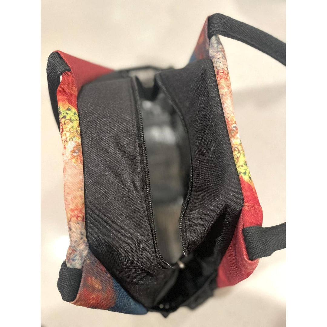 Sylvia "GBaby" Cohen's I Am Fierce lunch bag with profile of confident woman (Lifestyle 8)