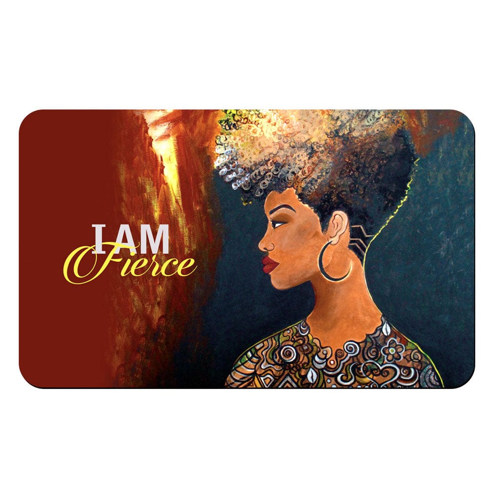 I Am Fierce by Sylvia "Gbaby" Cohen: African American Interior Floor Mat