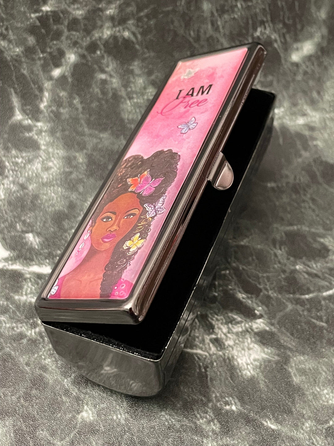 I Am Free by Sylvia "Gbaby" Cohen: African American Lipstick Mirror Case