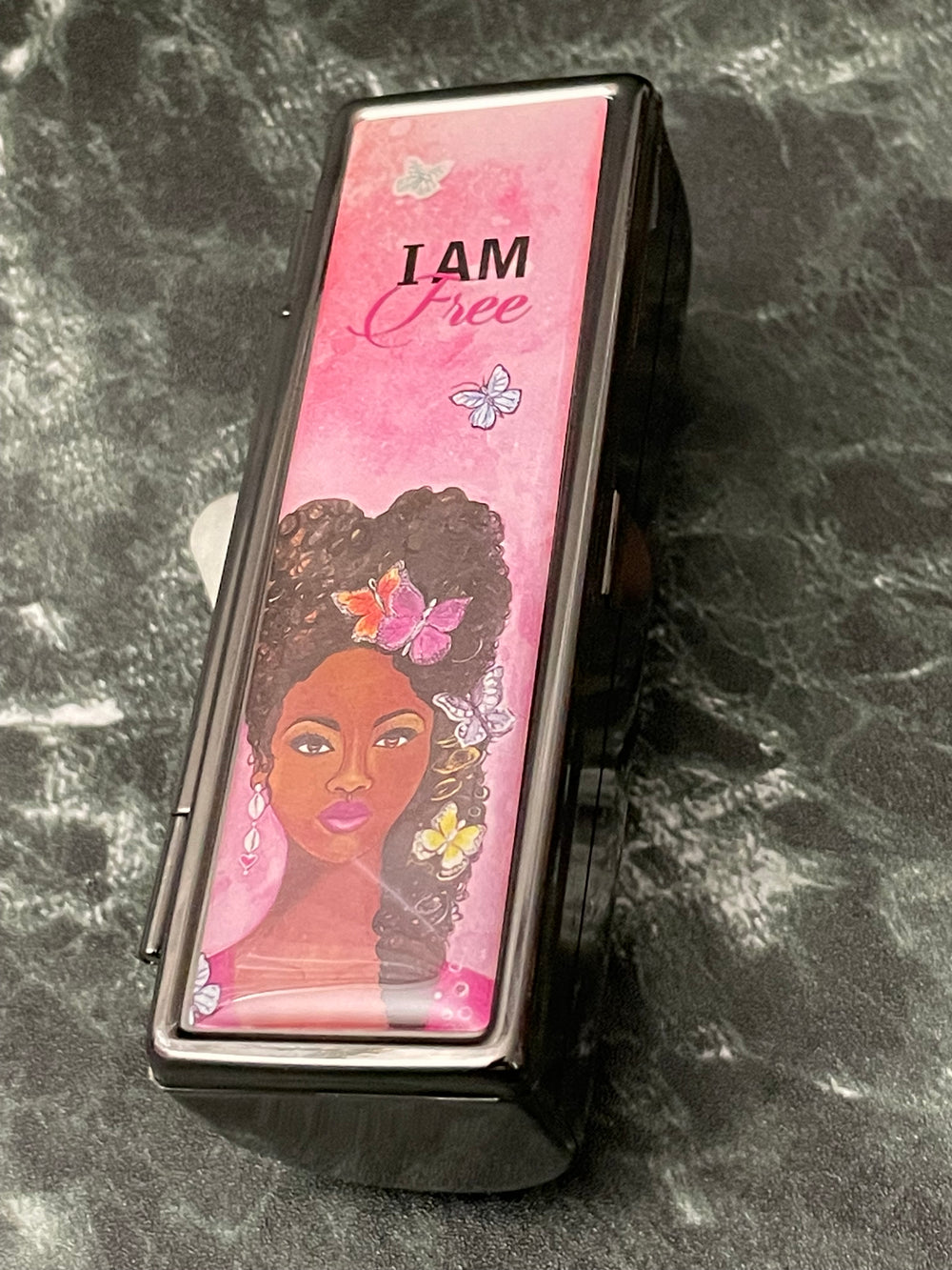 I Am Free by Sylvia "Gbaby" Cohen: African American Lipstick Mirror Case