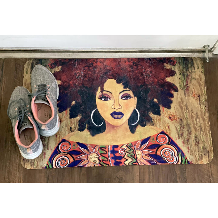 I Am Marvelously Made by Sylvia "Gbaby" Cohen: African American Interior Floor Mat