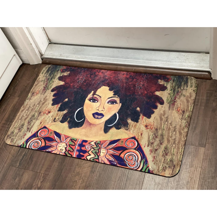 I Am Marvelously Made by Sylvia "Gbaby" Cohen: African American Interior Floor Mat