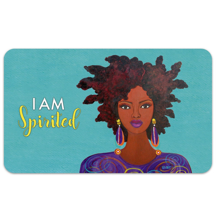 I Am Spirited by Sylvia "Gbaby" Cohen: African American Interior Floor Mat