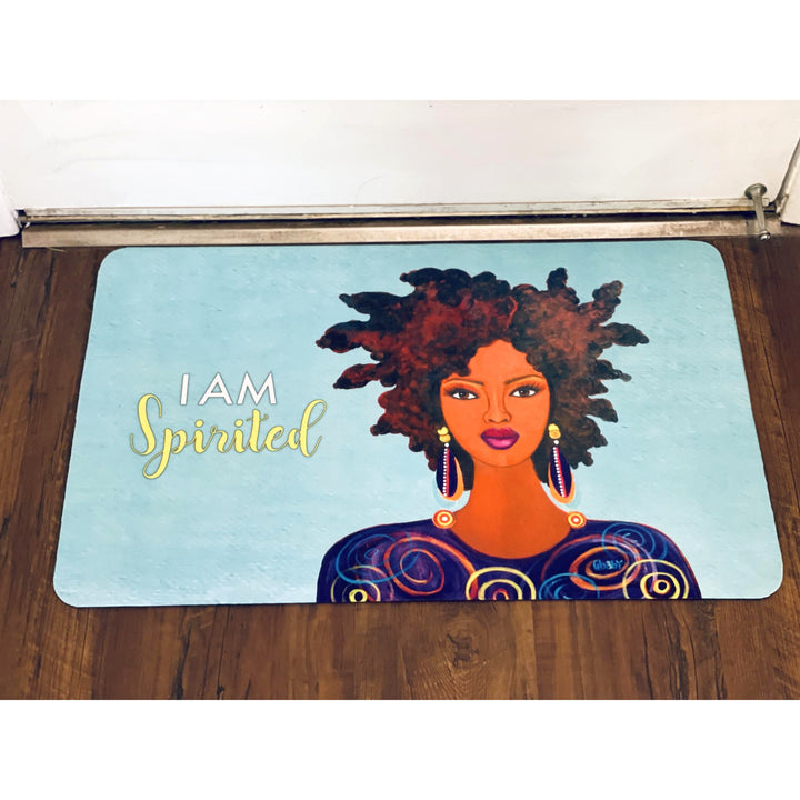 I Am Spirited by Sylvia "Gbaby" Cohen: African American Interior Floor Mat