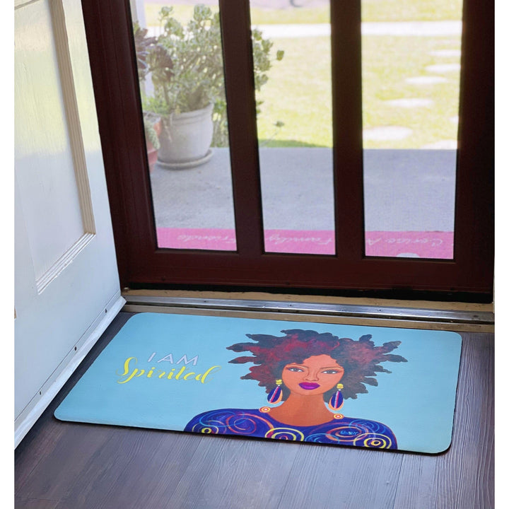 I Am Spirited by Sylvia "Gbaby" Cohen: African American Interior Floor Mat