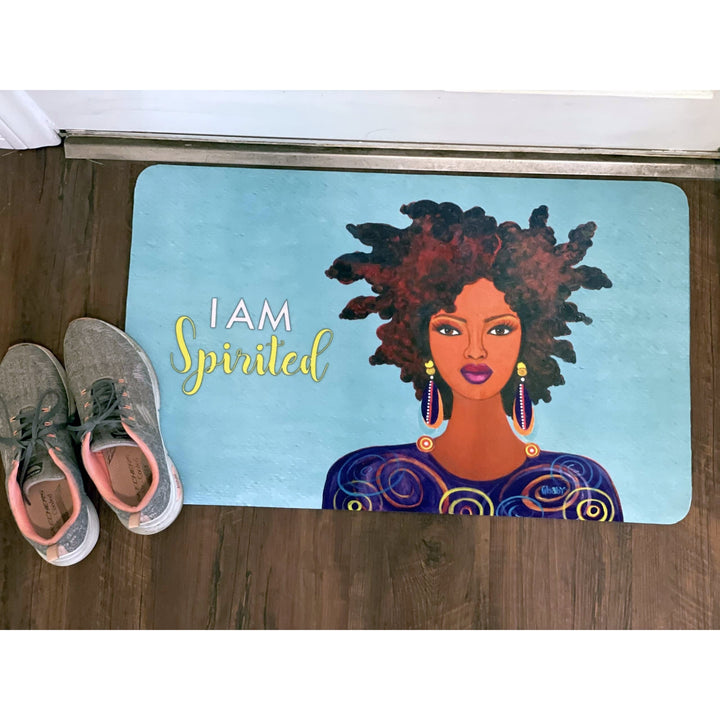 I Am Spirited by Sylvia "Gbaby" Cohen: African American Interior Floor Mat