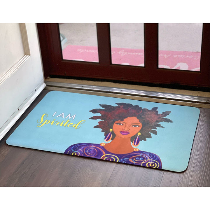 I Am Spirited by Sylvia "Gbaby" Cohen: African American Interior Floor Mat