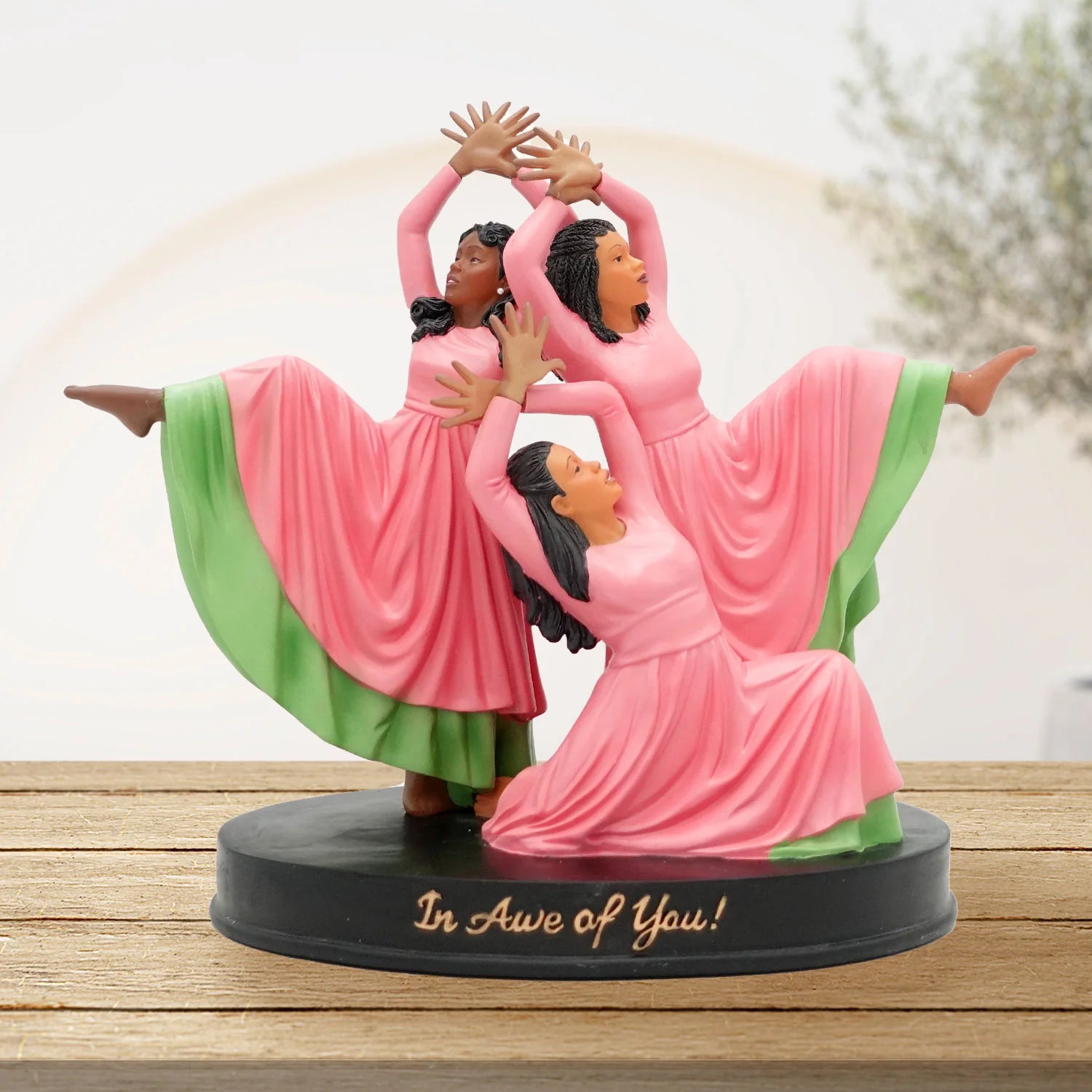 25 of 25: In Awe of You: African American Praise Dancer Figurine (Ivy Edition)