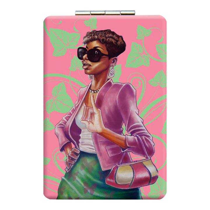 Ivy Excellence (Alpha Kappa Alpha): African American Pocket/Compact Mirror
