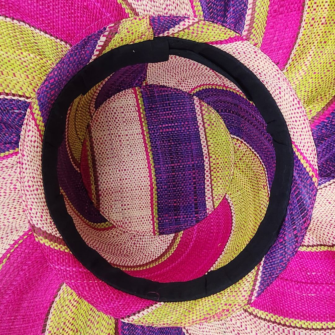 Jabulani: Madagsacar Big Brim Raffia Sun Hat (Interior)