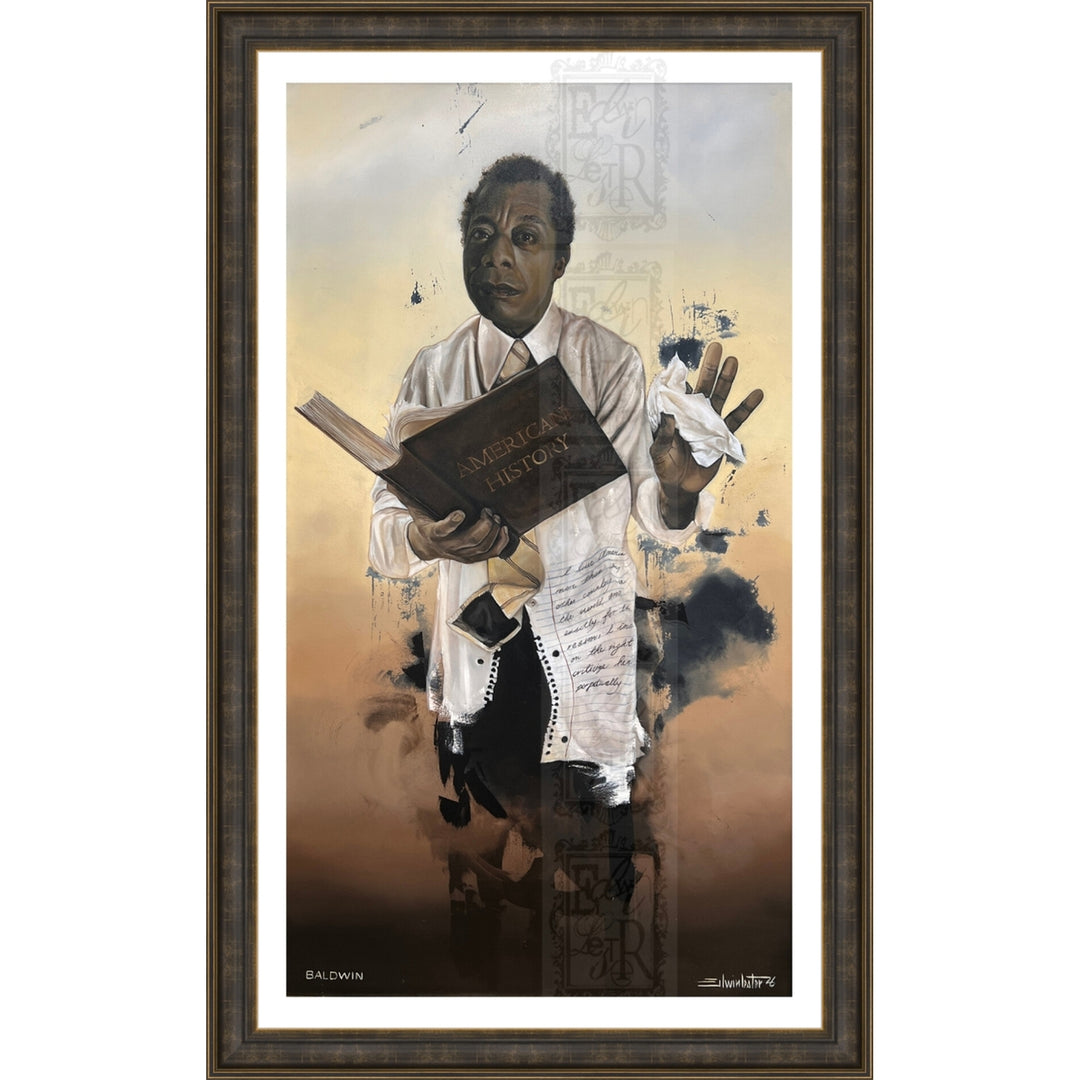 James Baldwin: Run Tell That by Edwin Lester (Paper, Brown Frame II)