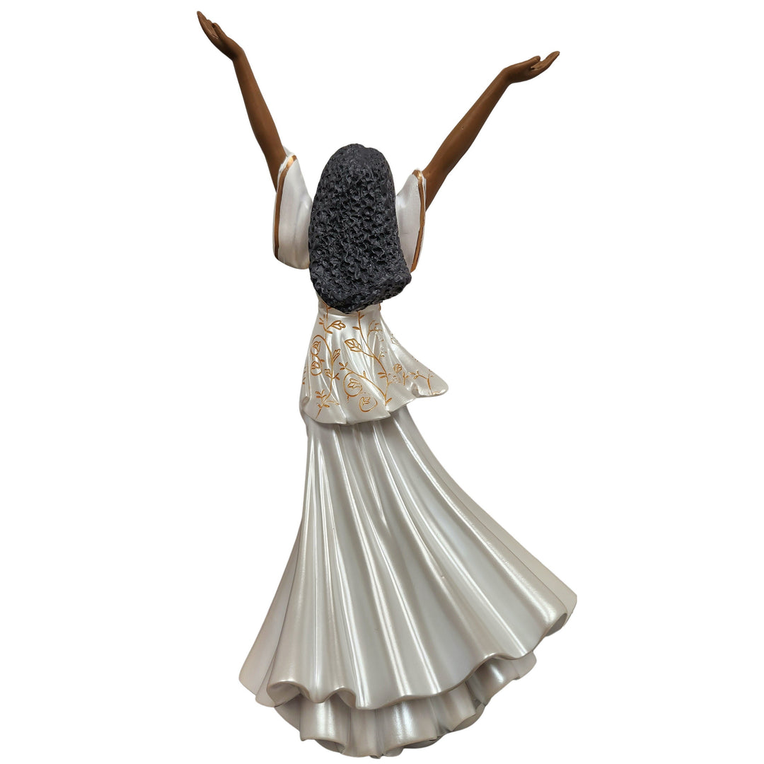 Joie: African American Praise Dancer Figurine (Back)