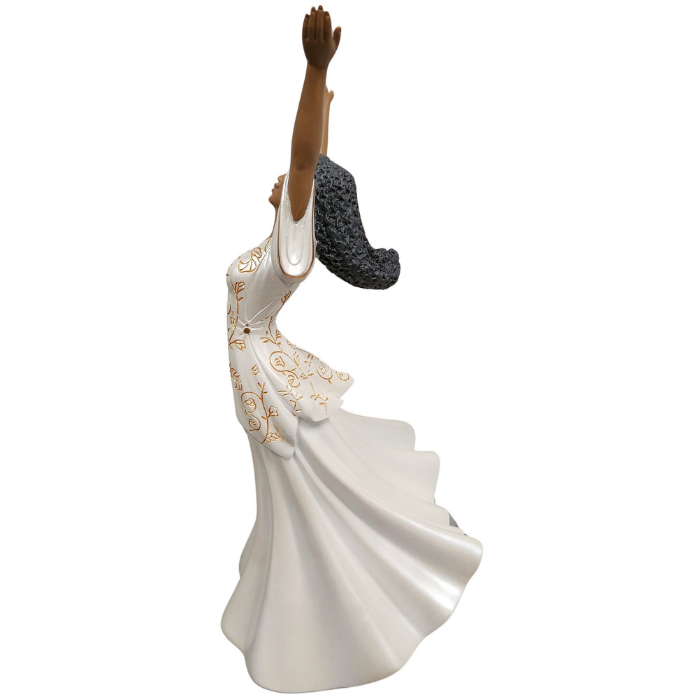 Joie: African American Praise Dancer Figurine (Side)