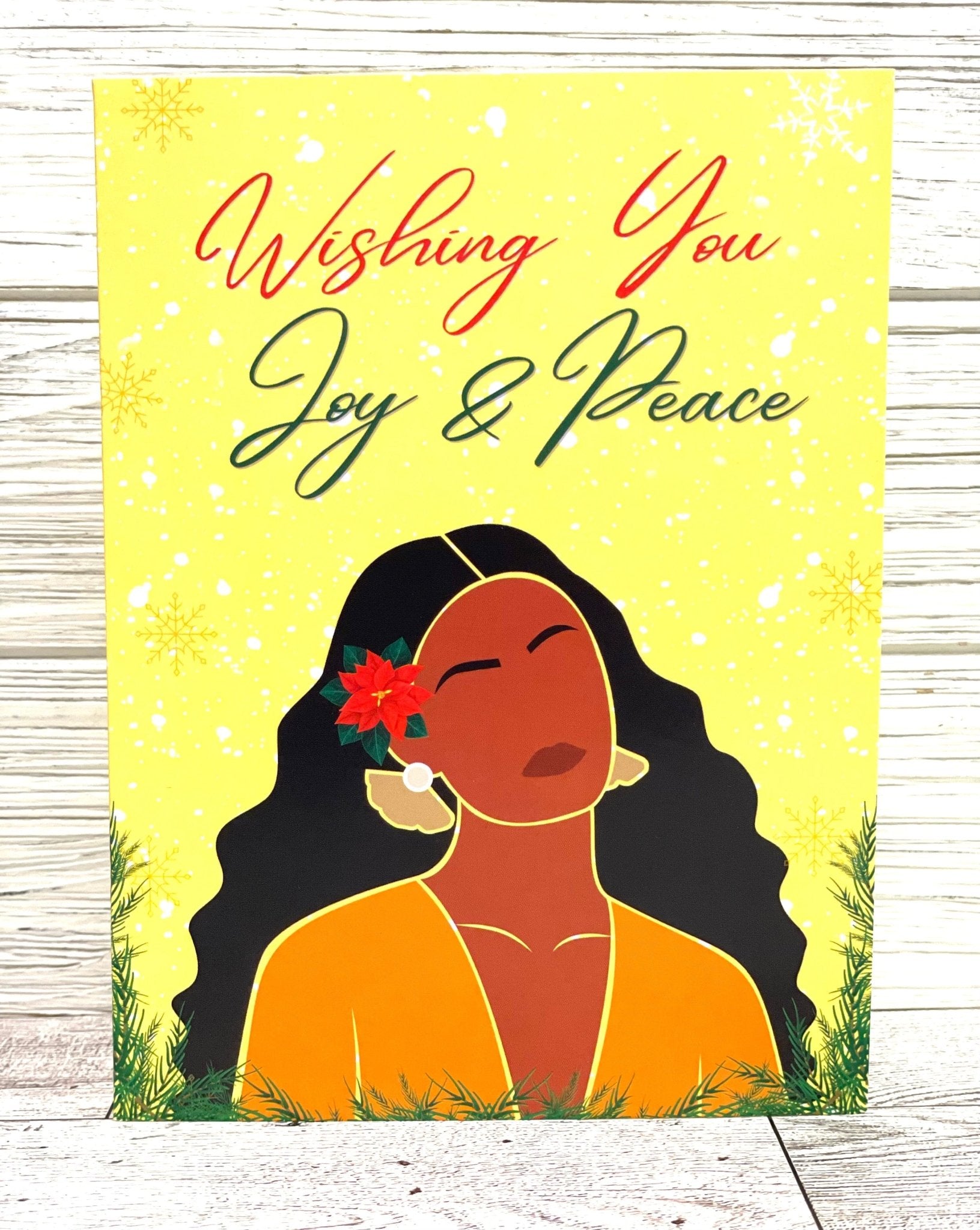 Joy and Peace African American Christmas Card Set The Black Art Depot