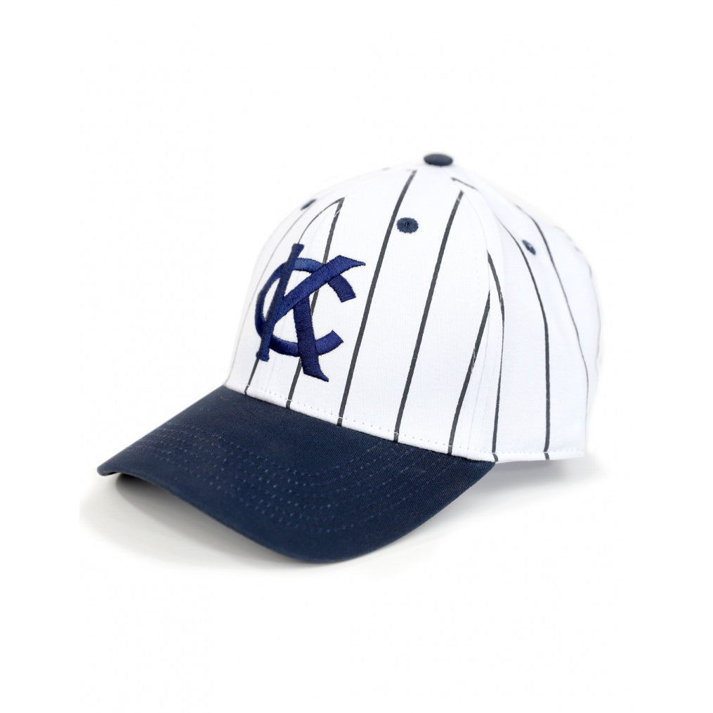 3 of 8: Kansas City Monarchs All Star Embroidered Baseball Cap-Hats-Big Boy Headgear-Pinstripe-The Black Art Depot