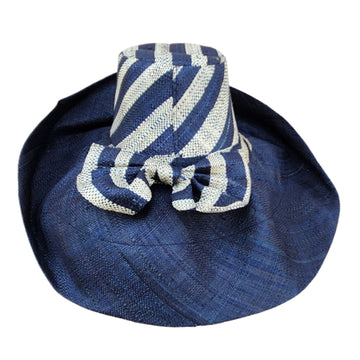 Khenan: Hand Woven Multicolor Madagascar Big Brim Raffia Sun Hat