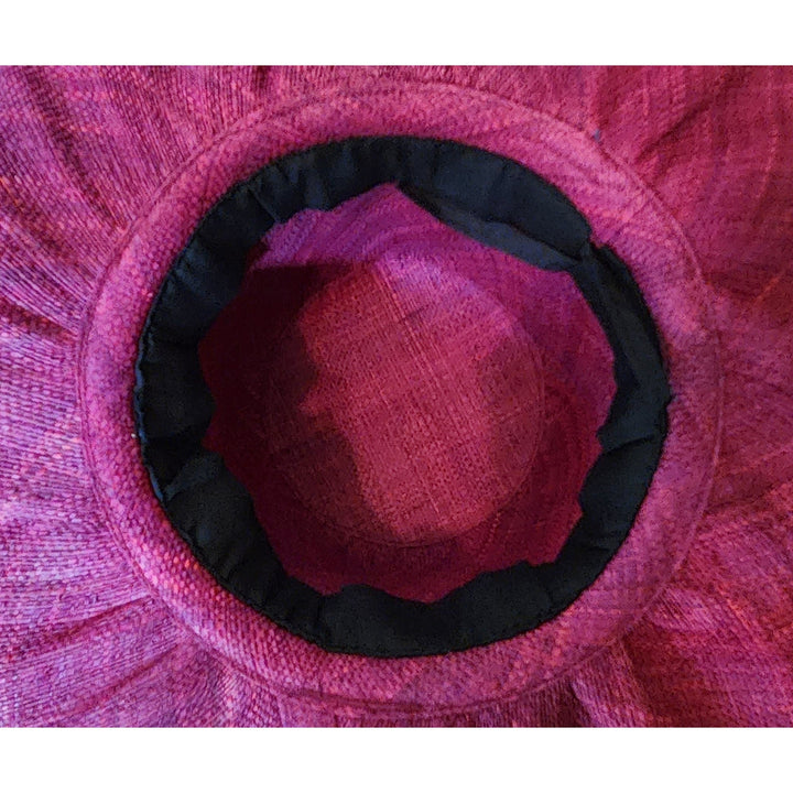 Kyndall: Hand Woven Multi-Color Madagascar Big Brim Raffia Sun Hat
