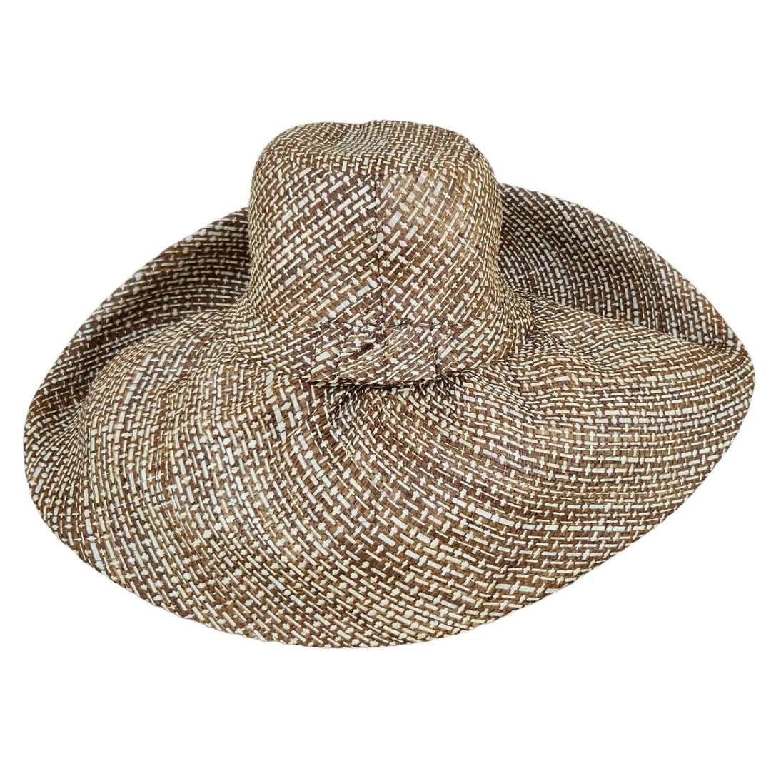 Ladonya: Authentic Hand Woven Multicolor Madagascar Big Brim Raffia Sun Hat