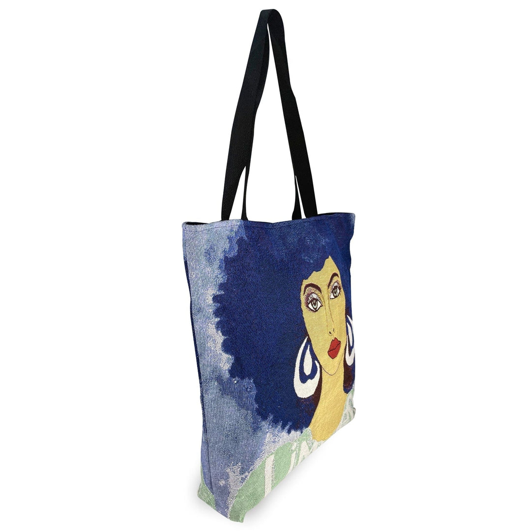 Limitless: African American Woven Tote Bag by GBaby (Side)