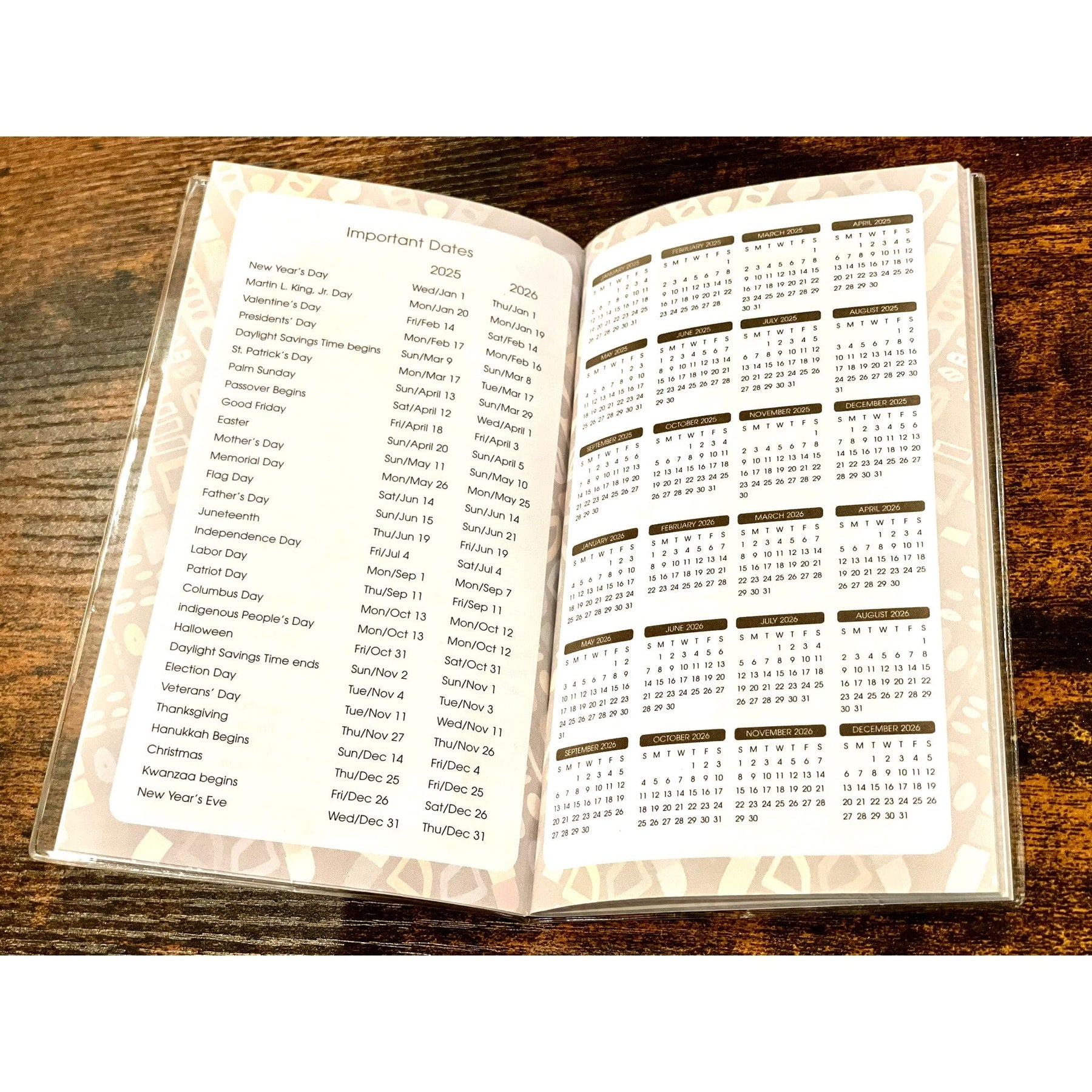 Lord is Good to Me 20252026 Two Year African American Pocket Calendar