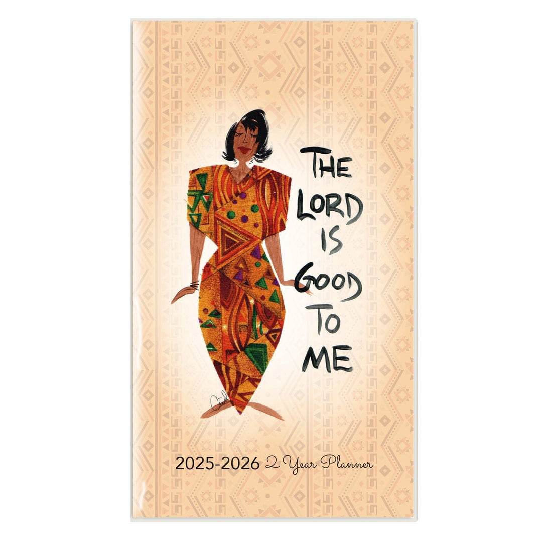The Lord is Good to Me by Cidne Wallace: African American Two Year Pocket Calendar/Planner 2025-2026