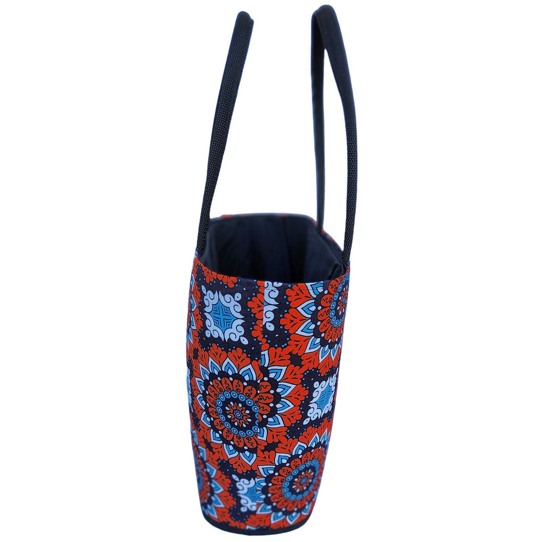 Amahle: Authentic African Malagasy Tote Bag (Side)