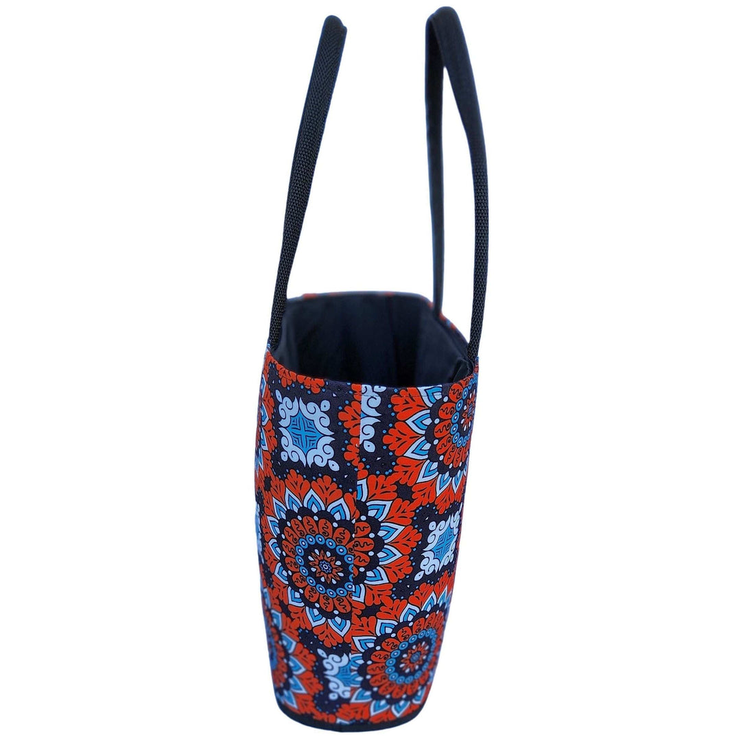 Amahle: Authentic African Malagasy Tote Bag (Side)