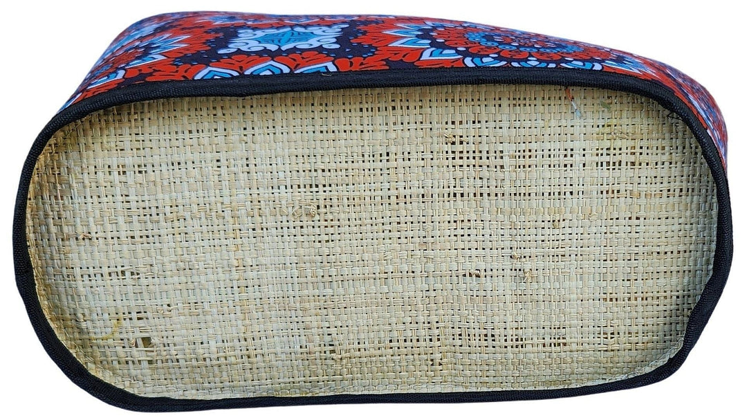 Amahle: Authentic African Malagasy Tote Bag (Bottom)
