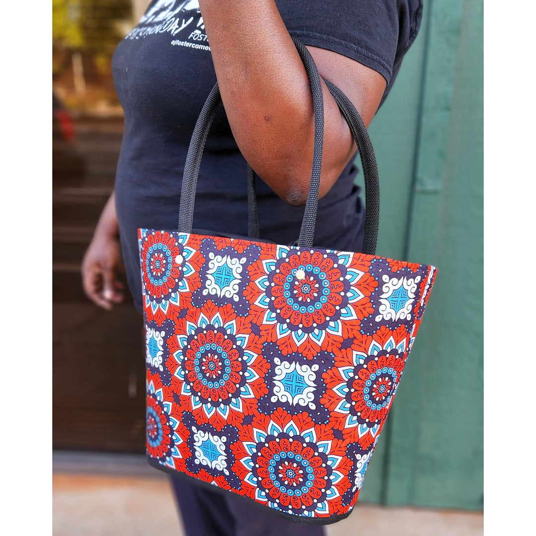 Amahle: Authentic African Malagasy Tote Bag (Lifestyle Photo 2)