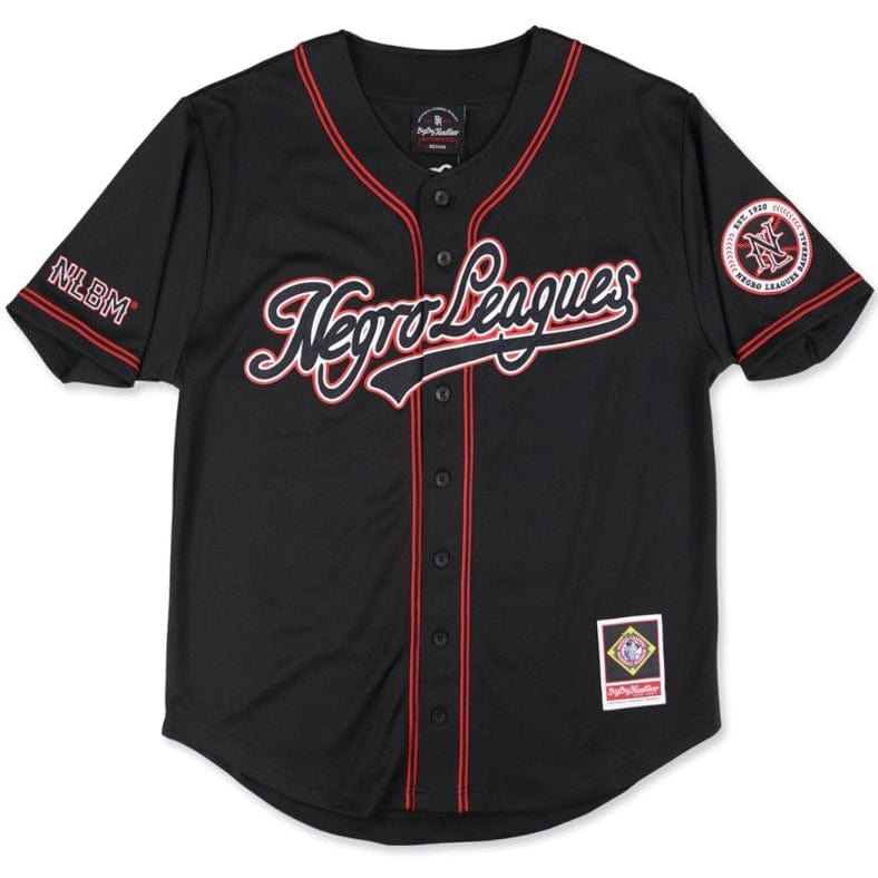 Negro Leagues Baseball Commemorative Embroidered Baseball Jersey (Black)