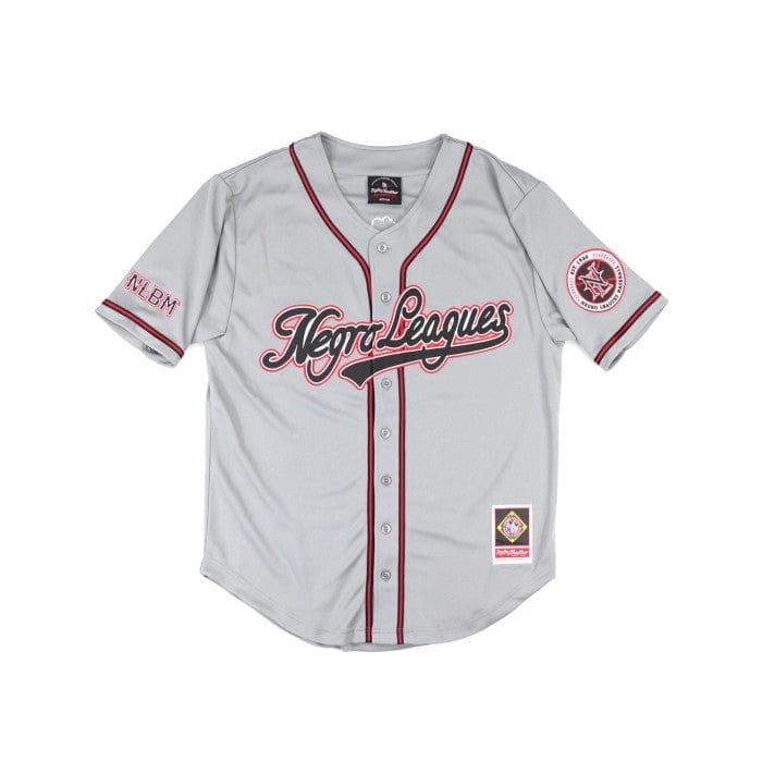 Negro Leagues Baseball Commemorative Embroidered Baseball Jersey (Gray, Front)