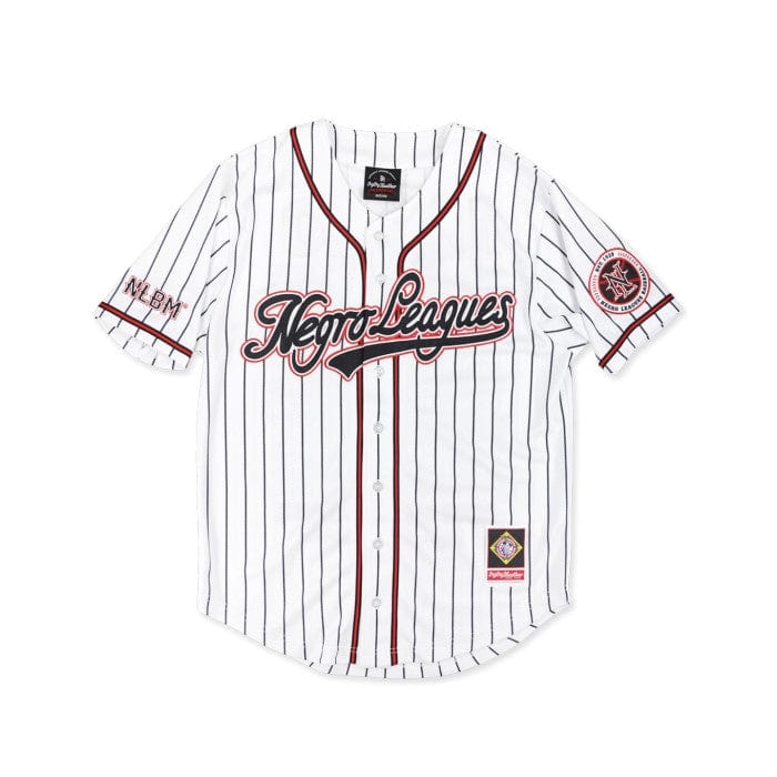 Negro Leagues Baseball Commemorative Embroidered Baseball Jersey (White, Front)