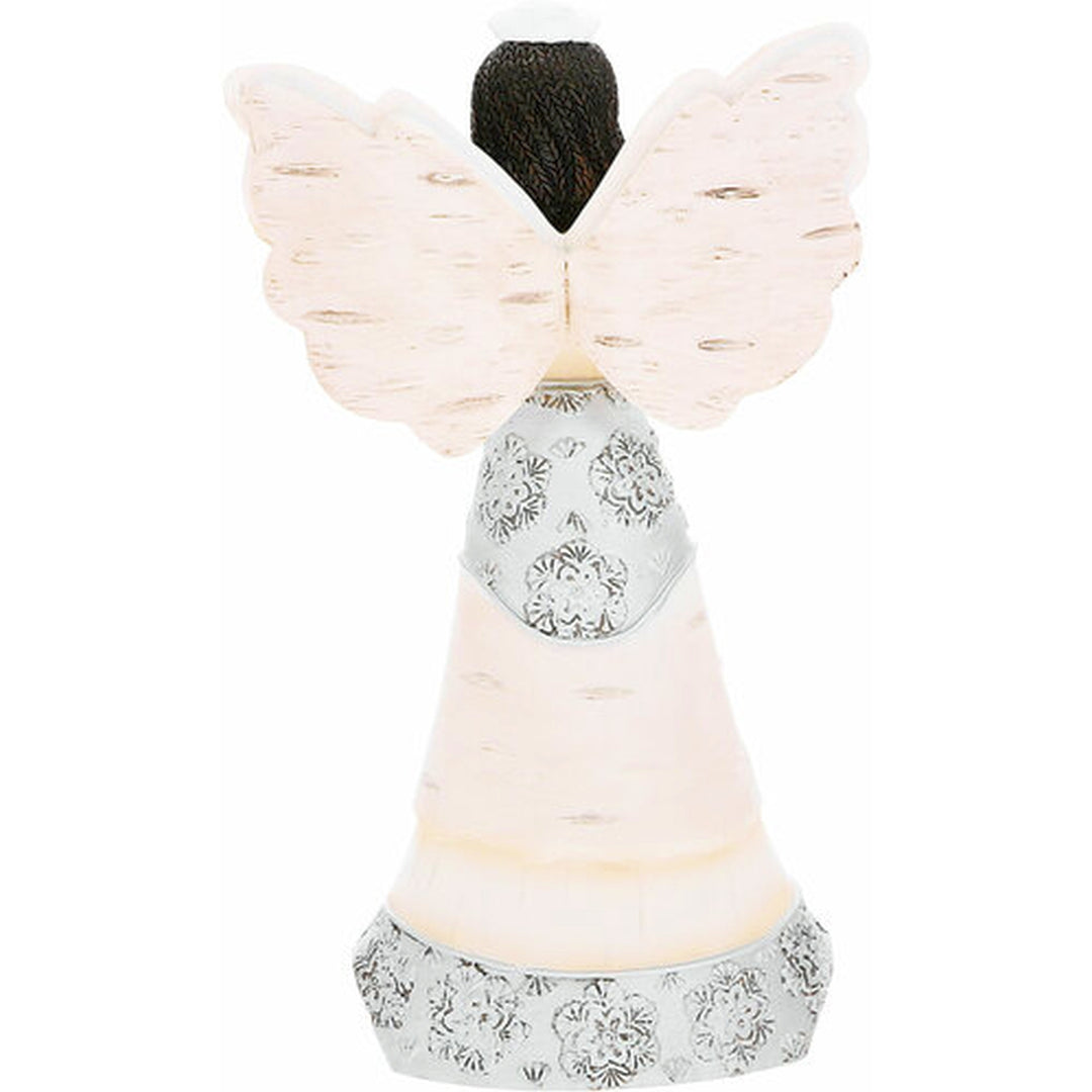 Nurses Care Angel Figurine: Ebony Elements Collection by Pavilion Gifts (Rear)