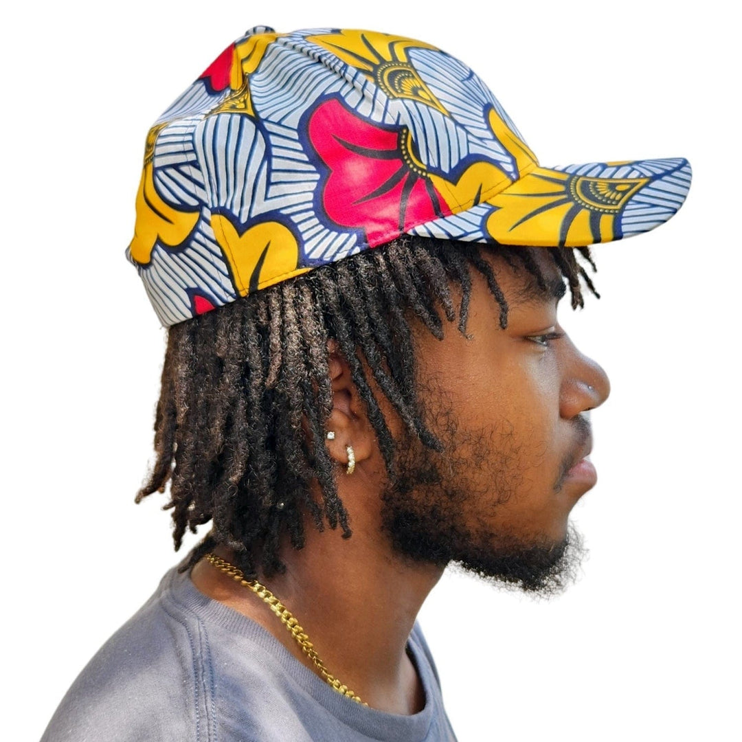 African Wax Print Unisex Baseball Cap (Snapback)-Hats-Ashon Designs-Ashon-The Black Art Depot