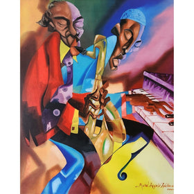 Oleo by Michael Wallace | African American Jazz Art Print | 22 x 18"