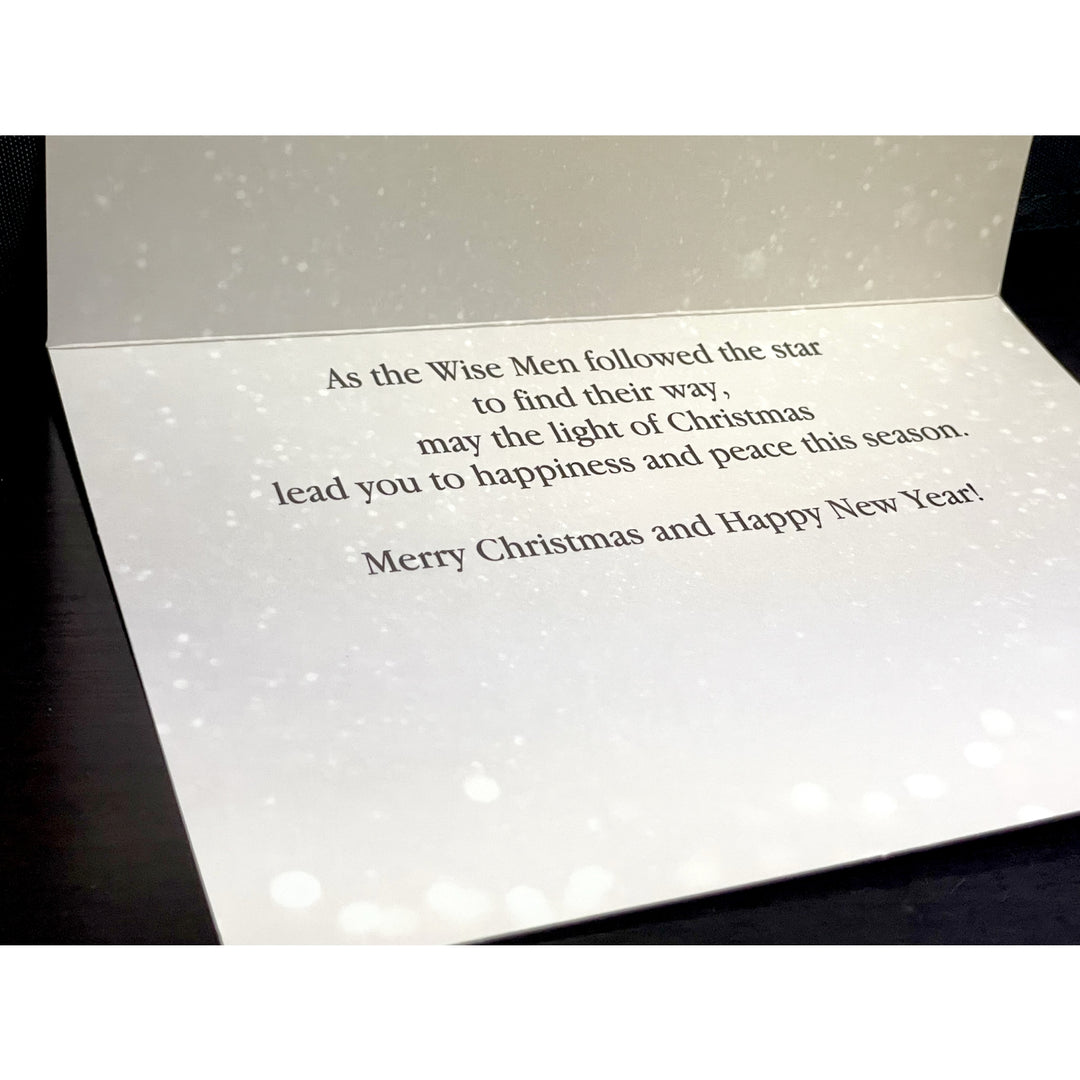 Peace on Earth (The Wisemen): African American Christmas Card Box Set (Lifestyle, Interior II) - Christmas card with a message on a white background