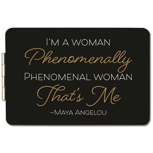 1 of 2: Phenomenal Woman (Maya Angelou): African American Compact/Pocket Mirror