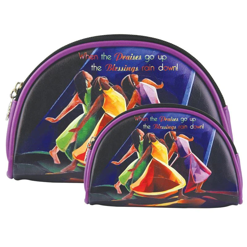 When the Praises go Up by Carl Crawford: African American Cosmetic Bag Set/Duo