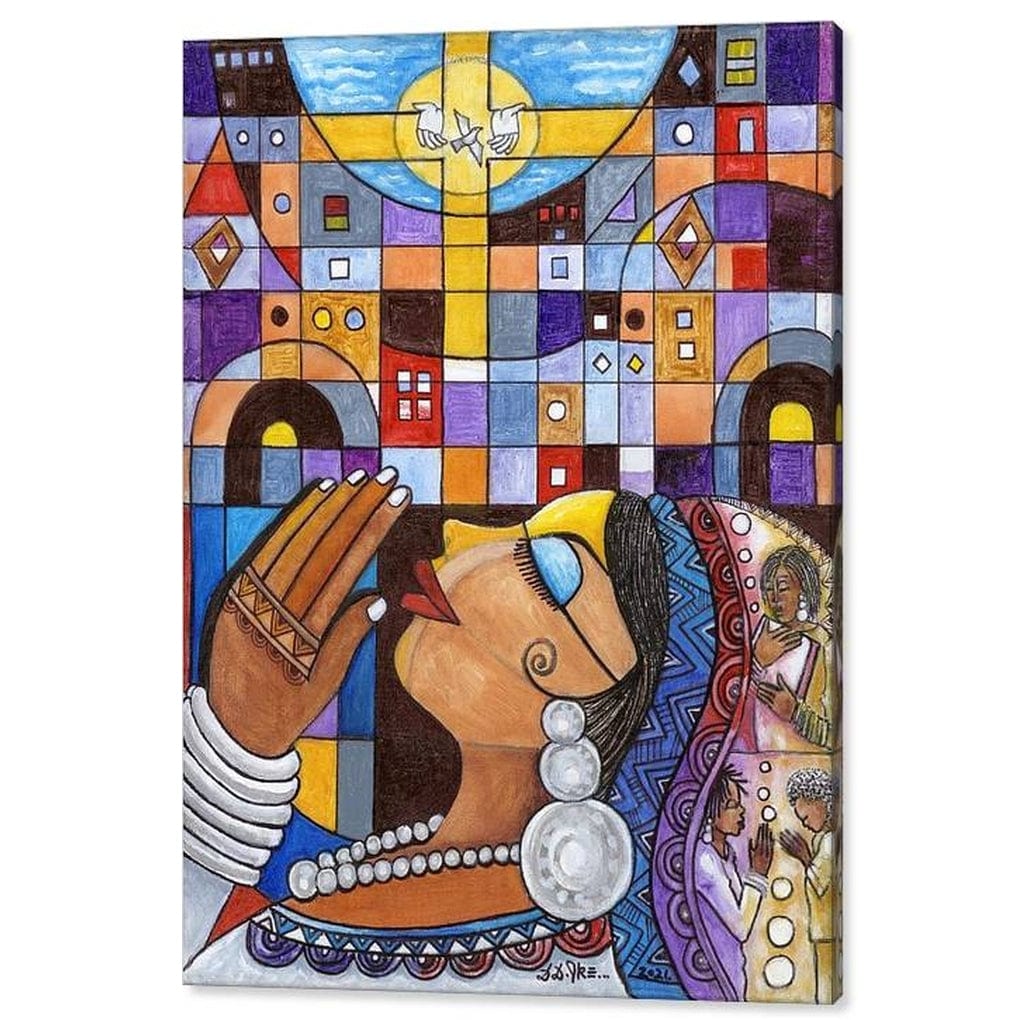 Prayer Still Works II by Darlington D. Ike (Canvas)