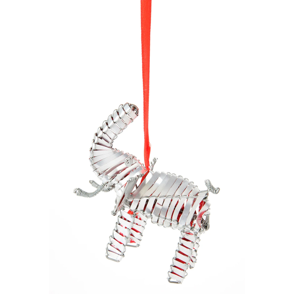 1 of 2: Recylced Aluminum Elephant: Authentic African Christmas Ornament