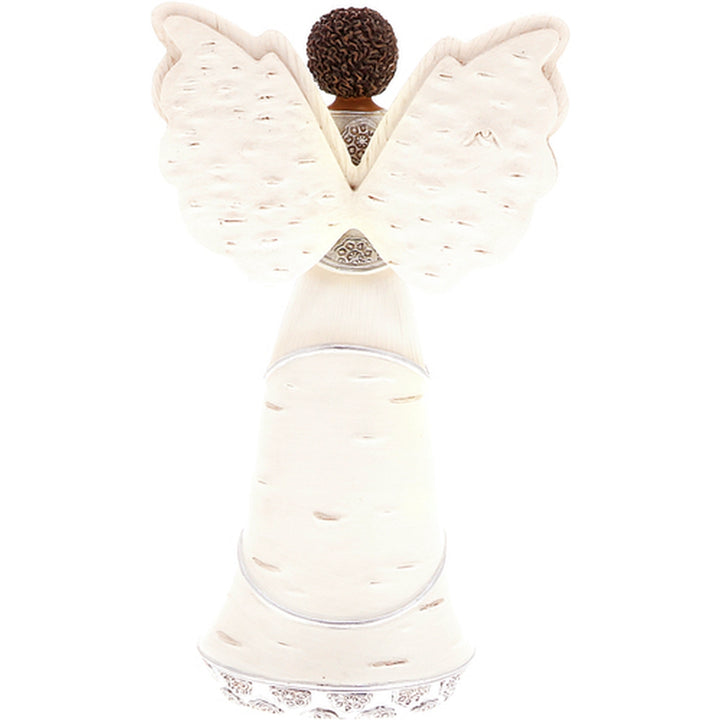 Retirement Angel Figurine: Ebony Elemets Collection by Pavilion Gifts (Rear)
