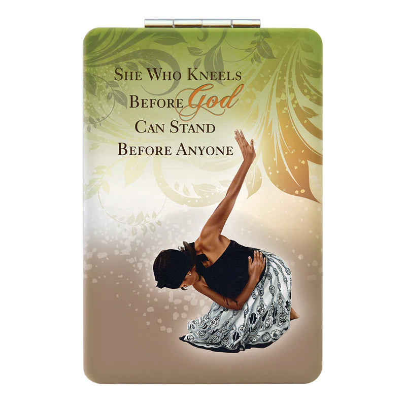 She Who Kneels: African American Compact/Pocket Mirror