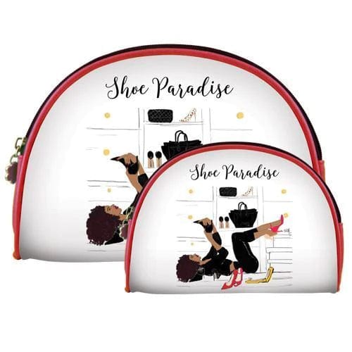 Shoe Paradise by Nicholle Kobi: African American Cosmetic Bag Set/Duo