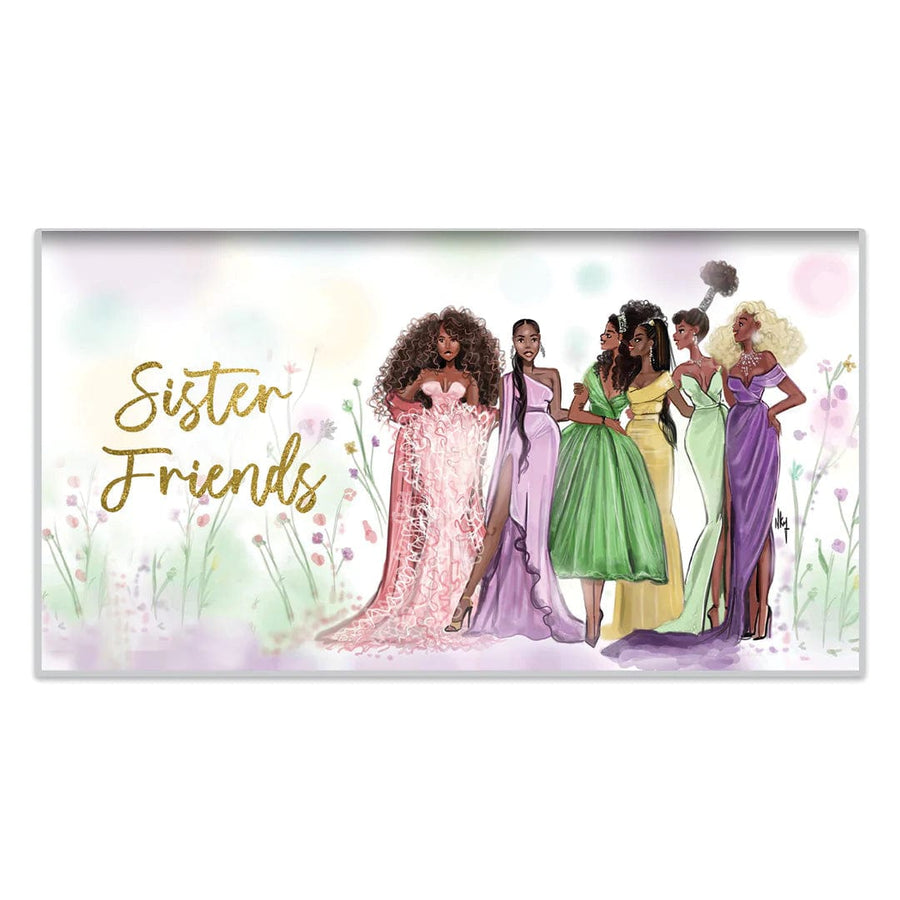 Sister Friends by Nicholle Kobi: African American Checkbook Planner (2024-2025)