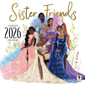 Sister Friends by Nicholle Kobi: 2026 African American Wall Calendar (Main)