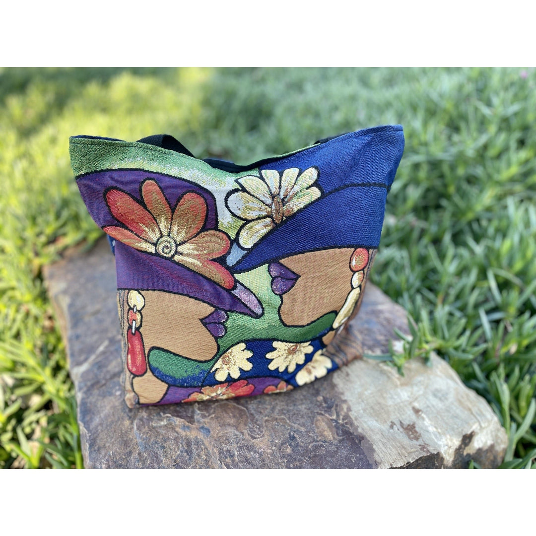 Sister Sunday: African American Woven Tote Bag by Pamela Hills (Lifestyle 4)