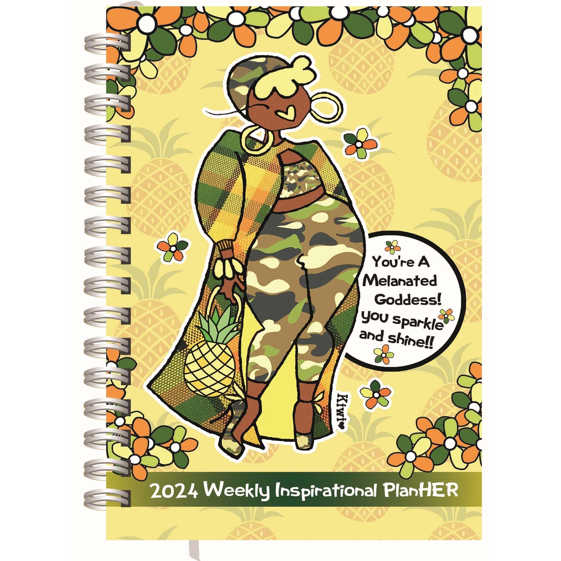 1 of 2: Sparkle and Shine by Kiwi McDowell: 2024 African American Weekly Inspirational Planner