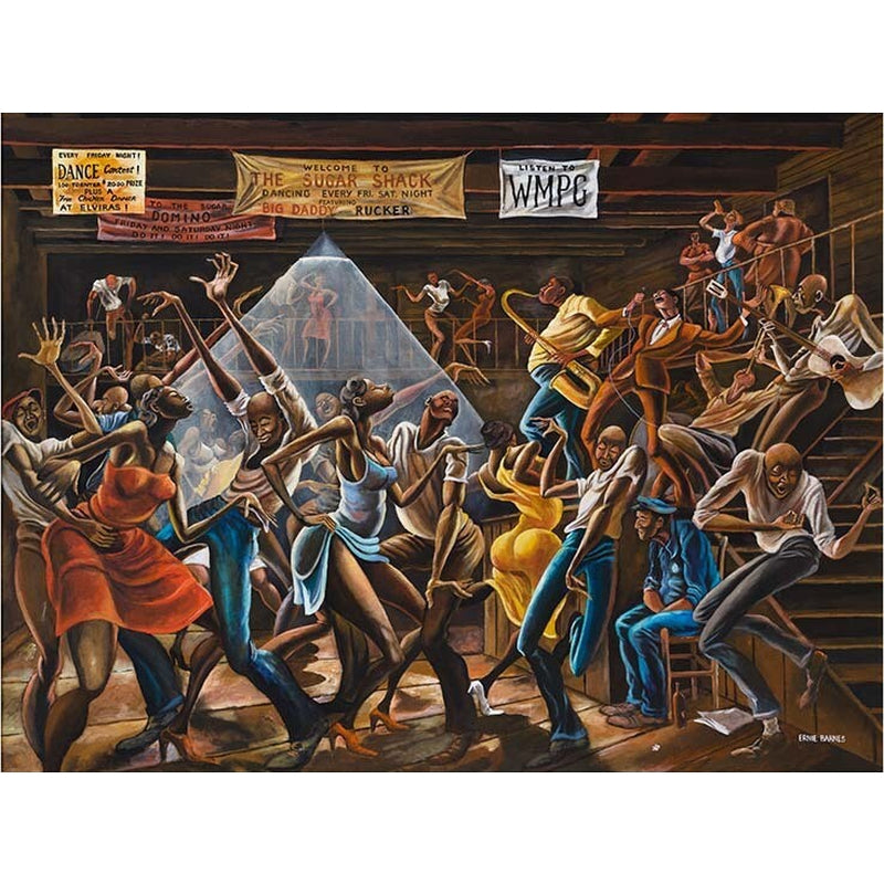 1 of 2: Sugar Shack-Art-Ernie Barnes-27.375 x 35.50 inches-Unframed-The Black Art Depot