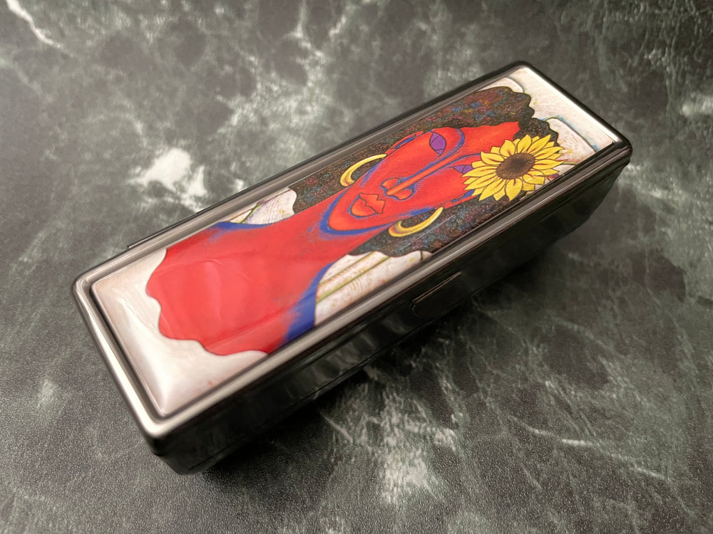 Sunflower by LaShun Beal: African American Lipstick Mirror Case
